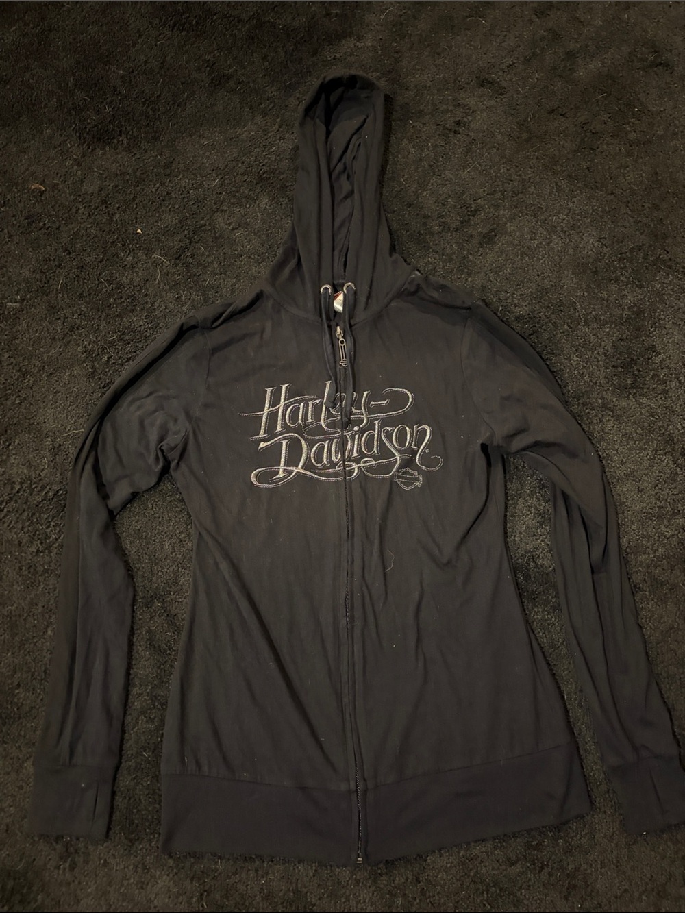 Harley-Davidson Black Hoodie with Script Logo